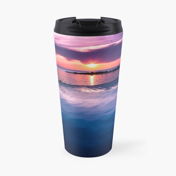 Tropical sunset pool Travel Mug