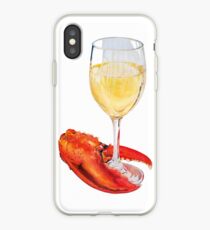 Lobster Claw and Wine iPhone Case