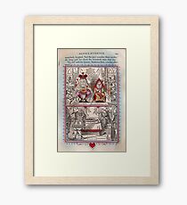 The King and Queen of Hearts Framed Print