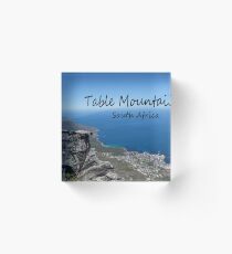 Table Mountain, South Africa Acrylic Block