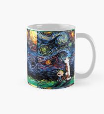 Calvin and hobbes Starry Night van Gogh Mug