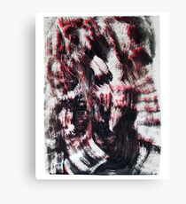 Swooshy Screen Print Canvas Print