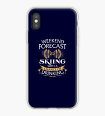 Weekend Forecast Skiing With A Chance Of Drinking iPhone Case