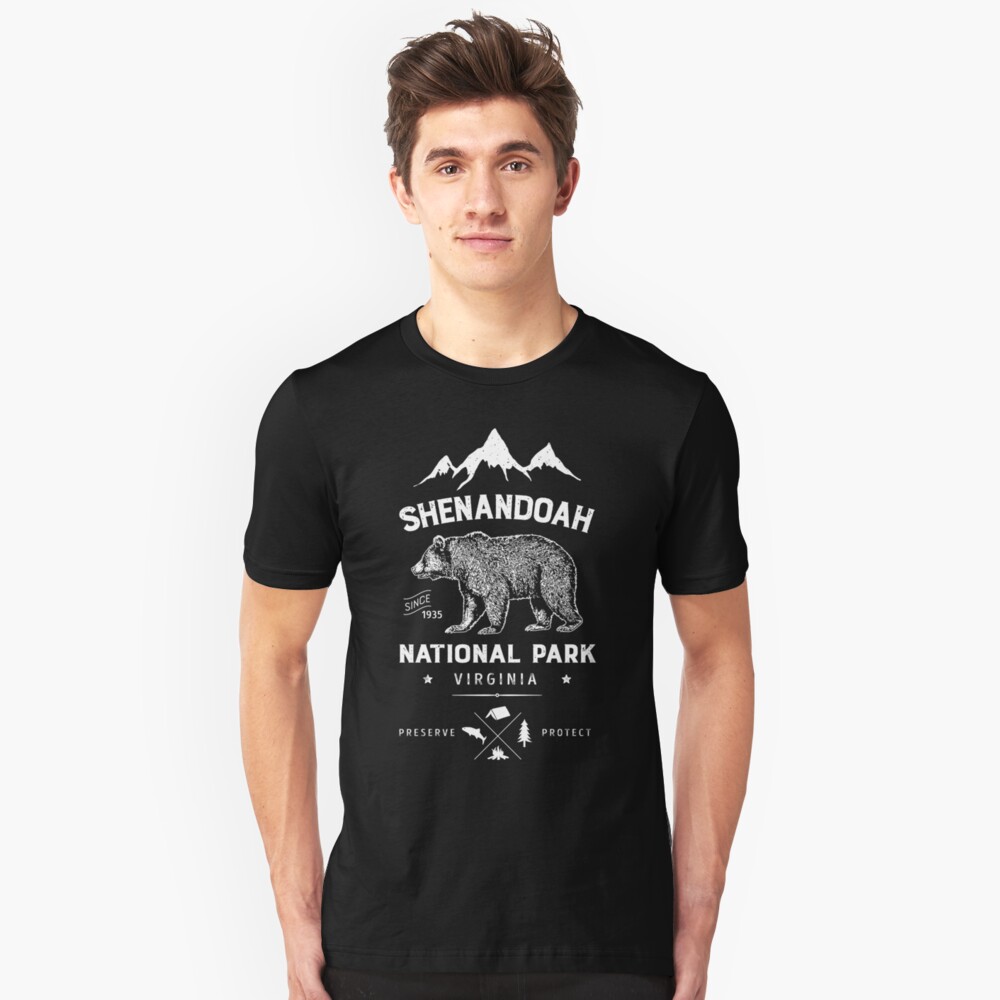 shenandoah national park t shirts