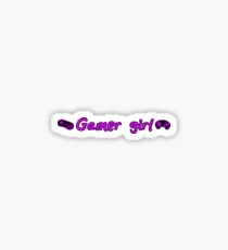 gamer girl gaming girly geek Sticker