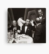 Sinatra and Ed Sullivan at the Eden Roc - Miami - 1964 Canvas Print