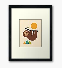 Keep Calm And Live Slow Framed Print
