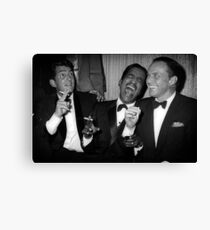 Frank Sinatra, Dean Martin, Sammy Davis Jr. Lachen Leinwanddruck