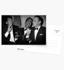 Frank Sinatra, Dean Martin, Sammy Davis Jr. Lachen Postkarten
