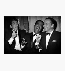 Frank Sinatra, Dean Martin, Sammy Davis Jr. Laughing Photographic Print