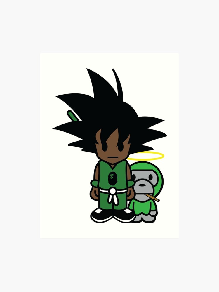 Goku Bape Art Print - 