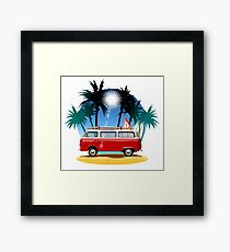 Cartoon Camper Framed Print