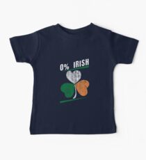 0% Irish Vintage St. Patrick Day Baby Tee