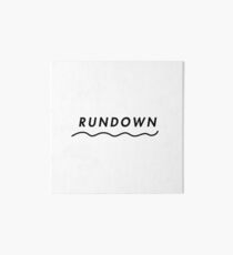RUNDOWN Art Board