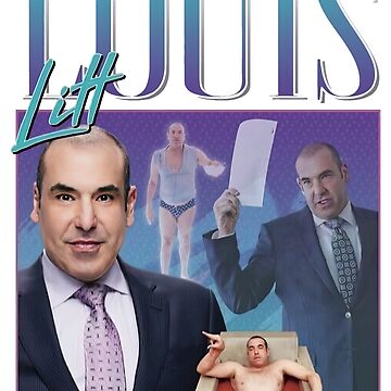 Louis Litt from Suits Watercolor Portrait Poster by Design