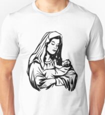 Camiseta unisex Virgin Mary and Child-3