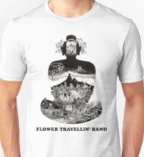 Camiseta unisex ¡Camisa de la banda de Travellin de la flor!