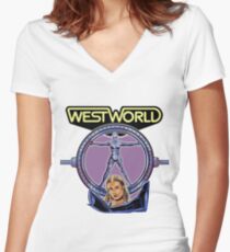 Westworld Women's Fitted V-Neck T-Shirt