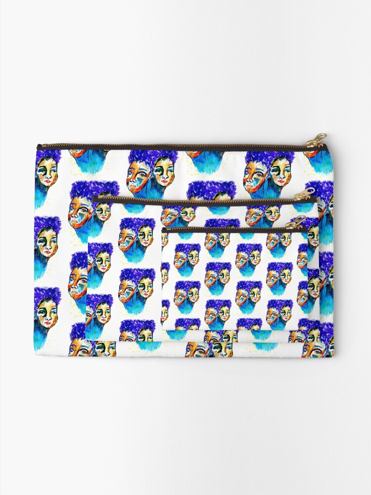 Alternate view of purple hair Zipper Pouch