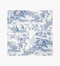 Puderblaue Chinoiserie Toile Tuch