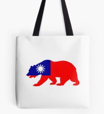 Flag Black Bear of Taiwan Tote Bag
