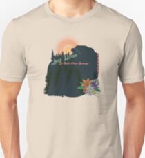Pines Mountains and Flowers Unisex T-Shirt