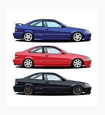 Civic Si and Friends Photographic Print