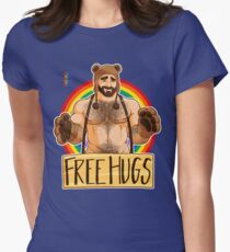 ADAM LIKES HUGS - GAY PRIDE Women's Fitted T-Shirt