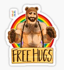ADAM LIKES HUGS - GAY PRIDE Sticker