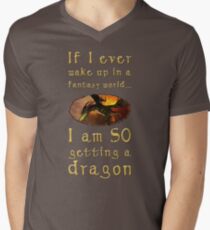 Fantasy Dragon Men's V-Neck T-Shirt
