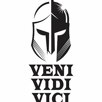 Veni Vidi Vici - inspirational motivational quote or tattoo desi Stock  Vector