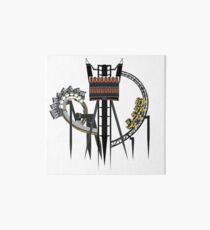 Thrilling Coaster Trio - Nemesis, The Smiler and Oblivion Design Art Board