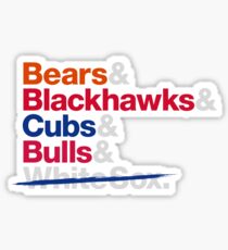 Chicago Sports Teams Cubs Sticker