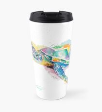 Rainbow Ripple Sea Turutle Travel Mug