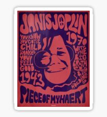Janis Joplin 1970 concert poster Sticker