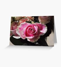 One Pink Line Greeting Card