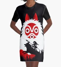 Princess Mononoke - Hayao Miyazaki - Studio Ghibli Graphic T-Shirt Dress