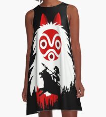Princess Mononoke - Hayao Miyazaki - Studio Ghibli A-Line Dress