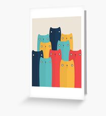 Katzen Grußkarte