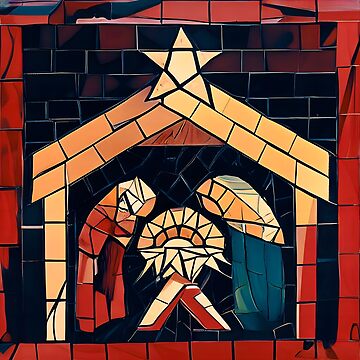 Artwork thumbnail, Humble Nativity Mosaic by DANAROPER