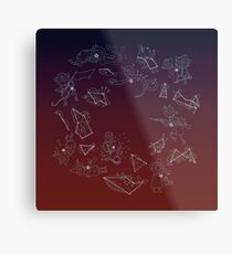 Night in the Woods Constellations Metal Print