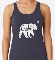 Cali republic bear Racerback Tank Top