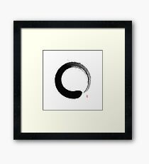 Ensō Splash Framed Print