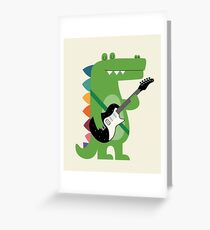 Croco Rock Greeting Card