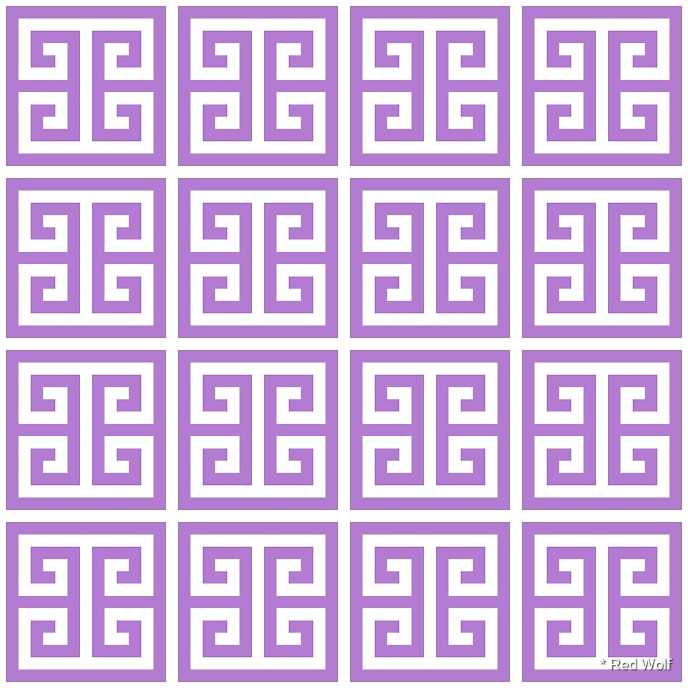 Geometric Pattern: Key Bridge: Purple by * Red Wolf