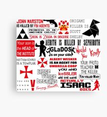 Videogame SPOILERS Canvas Print