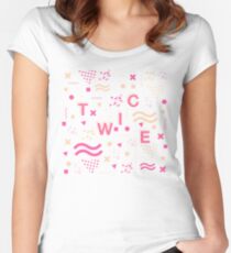 TWICE Typography Women's Fitted Scoop T-Shirt