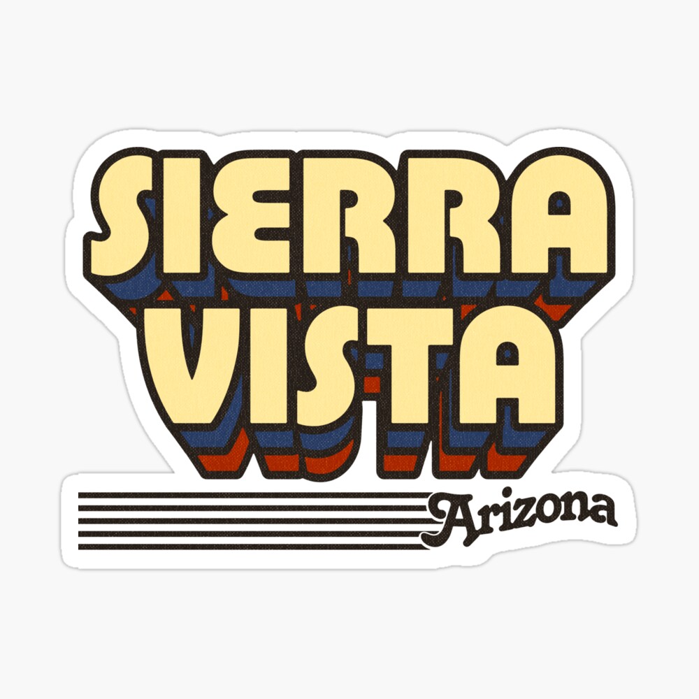 Sierra Vista, Arizona | Retro Stripes Sticker