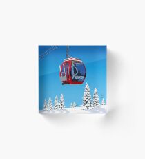 Aspen Ski Resort Acrylic Block