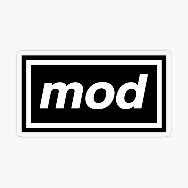 Mod - OASIS Band Tribute Transparent Sticker